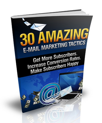 Product picture 30 Amazing E-mail Marketing Tactics with MRR