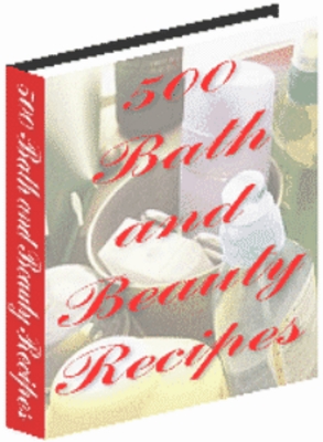 Product picture 500 Bath and Beauty Recipes with MRR