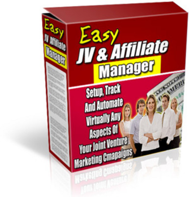 Product picture Easy JV and Affiliate Manager with Master Resale Rights
